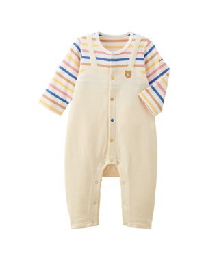 MIKI HOUSE HOT BISCUITS カバーオール＆ローカットソックスギフトセット【BOX付き】 マルチカラー