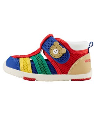 MIKI HOUSE HOT BISCUITS 【13-16cm】 ダブルラッセル ウォーターベビーサンダル 赤×紺