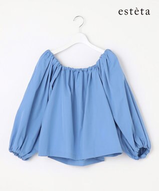 23区 【エステータ】THOMAS MASON ボリュームスリーブブラウス ブルー系