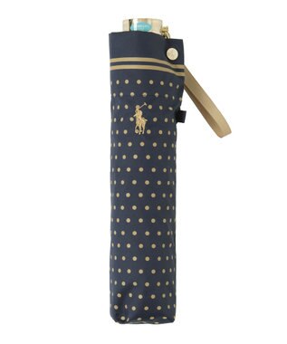 MOONBAT POLO RALPH LAUREN(ポロ ラルフローレン) ツイルドットポロポニー 雨傘 折りたたみ傘 ネイビーブルー