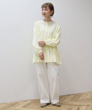 AMERICAN HOLIC ティアードギャザーブラウス Yellow