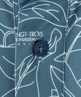 23区GOLF 【MEN】遮熱エイトムーブ リーフポロシャツ ダルブルー系5