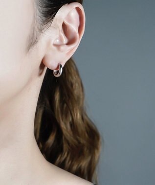 susui 【doughnut】フープピアス S (SVMAT)_片耳 シルバー/マット