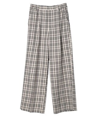 CRAFT STANDARD BOUTIQUE センタープレスチェックパンツ Check Beige