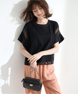 ICB 【人気のため新色追加・接触冷感・洗える】 ワッシャーツイル ワイドストレートパンツ コーラル系