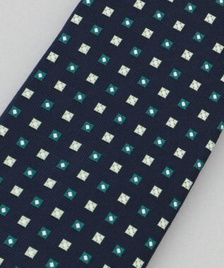 GOTAIRIKU 【日本製】西陣ネクタイ_ネイビー×グリーン系 ネイビー系8