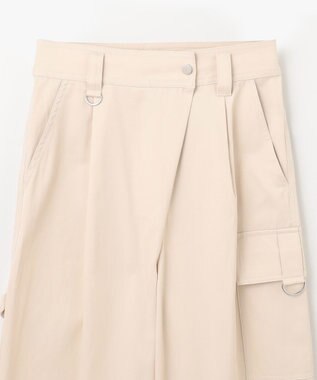 GRACE CONTINENTAL アシンメトリーワークパンツ ベージュ