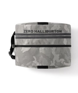 ZERO HALLIBURTON ジャガードカモ柄 シューズケース JC Series ZHG-B26 85256 グレーカモ