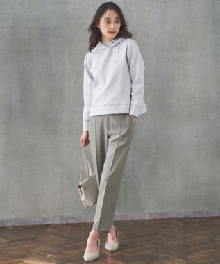 ANY SIS S 【洗える】褒めらレディテーパード パンツ ライトグレー