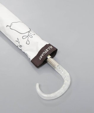 AURORA JILL STUART（ジル スチュアート） マーカーペインティングフルーツプリント晴雨兼用傘（トップフラット・折りたたみ） オフホワイト