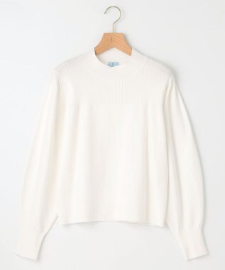 組曲 L 【洗える】Elenaパフスリーブ ニット アイボリー系