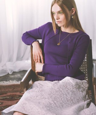 TOCCA 【洗える】RESONATE カーディガン パープル系