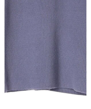 earth music&ecology やわらかタッチリブタートルネックプルオーバー Blue