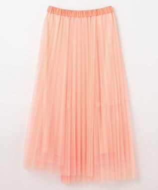 GRACE CONTINENTAL ティアードラップチュールスカート ピンク