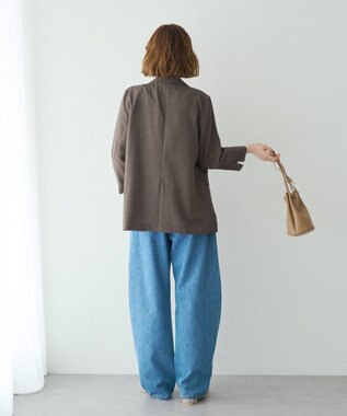 YECCA VECCA リネンライクジャケット Brown