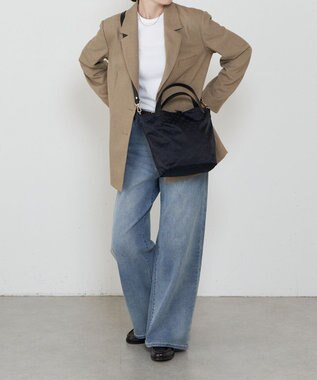 russet ナイロンジャガード2WAYミニトートバッグ(SF-260) Black/Navy