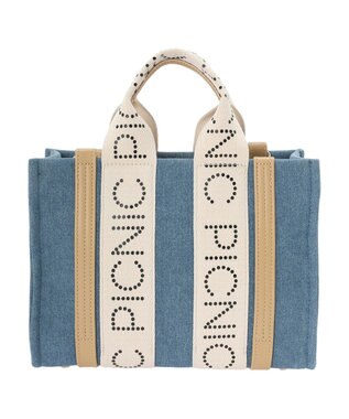 earth music&ecology ロゴテープミニトート Light Blue