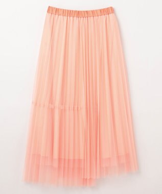 GRACE CONTINENTAL ティアードラップチュールスカート ピンク