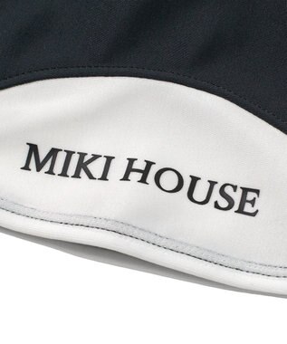 MIKI HOUSE HOT BISCUITS 【ミキハウス】【48-56cm】スイムキャップ 黒×白