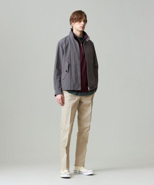 J.PRESS MEN コットンナイロンタイプライター ゴルフジャケット グレー系