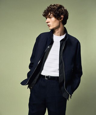 JOSEPH HOMME ベルギーリネンオックス　スウィングトップ ネイビー系