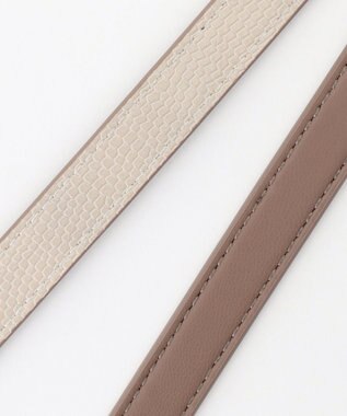 ANY 【WEB限定】リバーシブルメタルベルト グレー×ベージュ