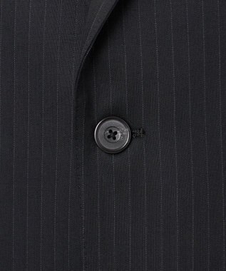 GOTAIRIKU 横に伸びる【TasmaniaWool/タマニアウール】ストレッチ スーツ（ブラックストライプ） ブラック系1