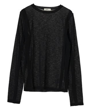 earth music&ecology シアーテレコプルオーバー Black