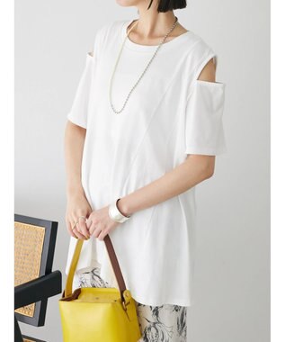 Green Parks ショルダーカットチュニック Off White