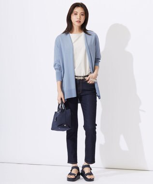 J.PRESS LADIES メッシュ ベルト ライトグレー系