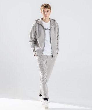 JOSEPH HOMME 【WEB・一部店舗限定  】レザーライクポンチ　ドロスト付テーパードパンツ / PEGG CONVERTIBLE ベージュ系