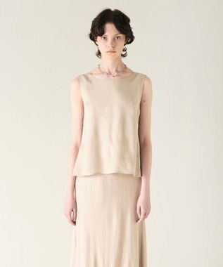 GRACE CONTINENTAL キュプラサテントップ ベージュ