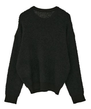 CRAFT STANDARD BOUTIQUE ネップヘンリーネックニットプルオーバー Black