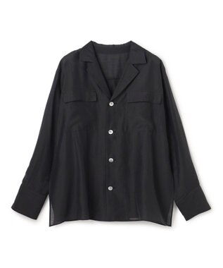 uncrave リヨセルシルクローン シャツ ブラック