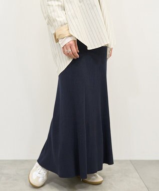 AMERICAN HOLIC リブマーメイドスカート Navy