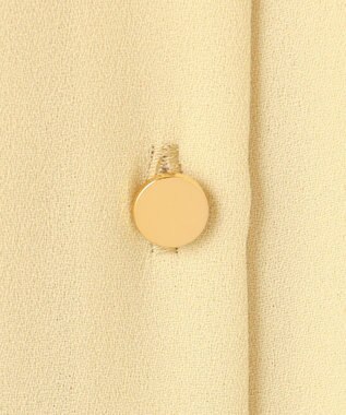 BEIGE， 【洗える】STOW / フリルタイブラウス Mustard