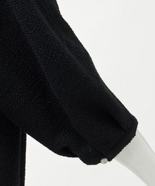 23区 【R(アール)】プリペラツイード ブラウス ブラック系