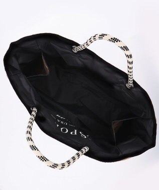 LeSportsac LARGE 2 WAY TOTE/ジェットブラック/プロビンシャル ジェットブラック/プロビンシャル