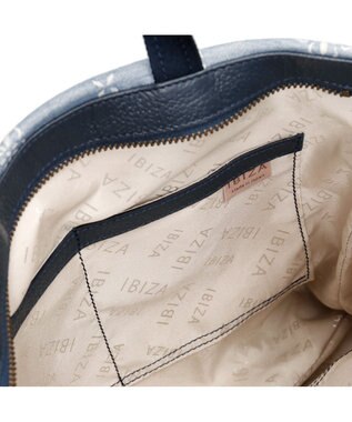 IBIZA アスール　ロゴデニム　2WAYバッグ 水色