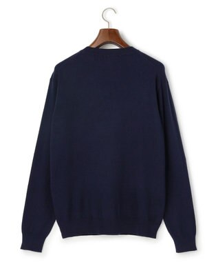 J.PRESS MEN 【WEB・一部店舗限定】レーヨンナイロンクルーネック ニット ネイビー系