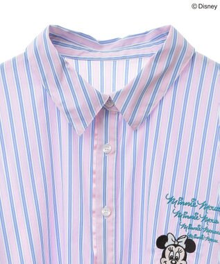 Green Parks ミッキー＆フレンズ／ストライプシャツ Stripe Pink