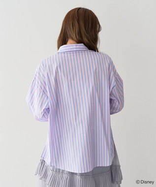 Green Parks ミッキー＆フレンズ／ストライプシャツ Stripe Pink