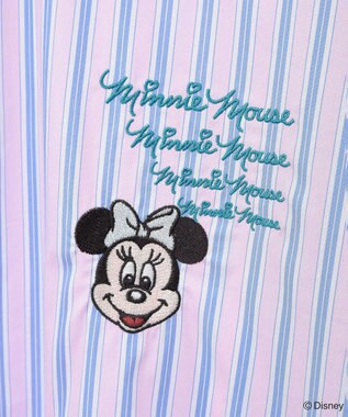 Green Parks ミッキー＆フレンズ／ストライプシャツ Stripe Pink