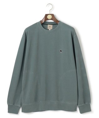J.PRESS MEN バックブルクルーネック スウェット グリーン系