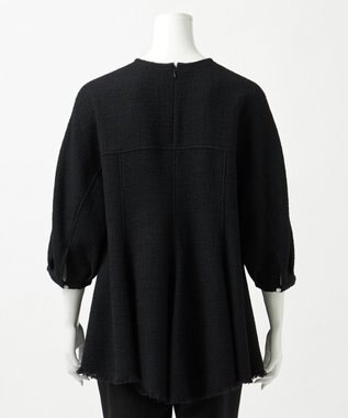 23区 【R(アール)】プリペラツイード ブラウス ブラック系