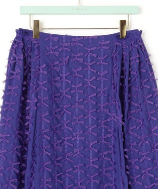 TOCCA 【洗える！】BOWTIFUL スカート パープル系