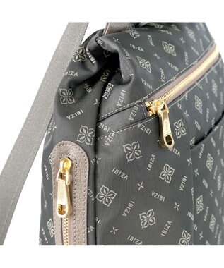 IBIZA モノグラムナイロン　リュック ダークグレー