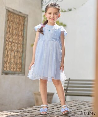 ANY KIDS 【ディズニープリンセス/フローズン】ドレス風 ワンピース サックスブルー<エルサ>