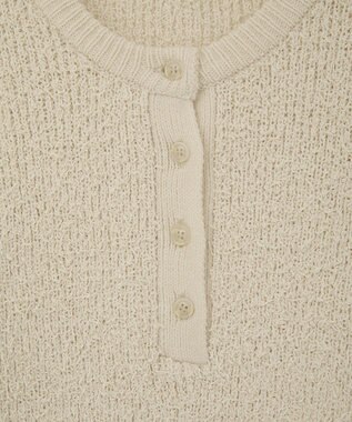 CRAFT STANDARD BOUTIQUE ネップヘンリーネックニットプルオーバー Ivory