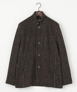 JOSEPH ABBOUD 【キングサイズ・洗える】ツィーディーフリース ブルゾン ブラウン系